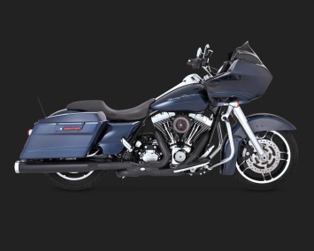 Vance & Hines Slip-on Monster Round Black FLT Touring 1995-2016